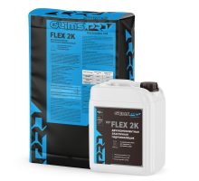 Двухкомпонентная эластичная цементно-полимерная гидроизоляция GLIMS PRO WP FLEX 2 K